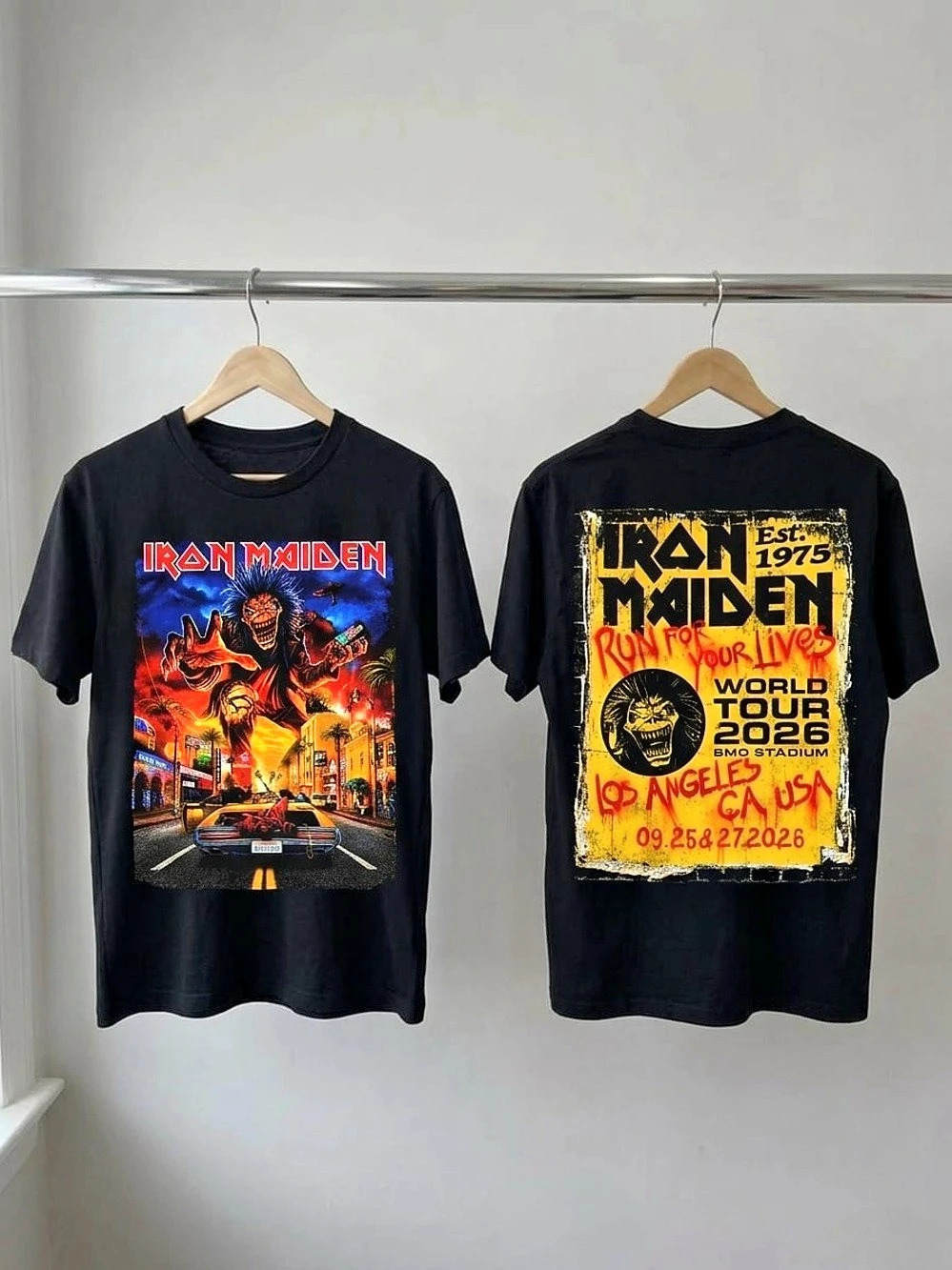 Iron Maiden Los Angeles CA Exclusive Event 2026 Tee